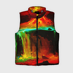 Женский жилет Кратер Вулкана, цвет: 3D-светло-серый