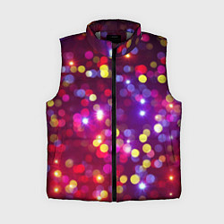 Женский жилет ПРАЗДНИЧНЫЕ ОГОНЬКИ НОВЫЙ ГОД 2022, цвет: 3D-светло-серый