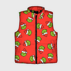 Женский жилет Гринч Похититель Рождества, цвет: 3D-черный