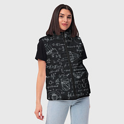 Женский жилет РАЗНЫЕ ФОРМУЛЫ НАУКА, цвет: 3D-черный — фото 2