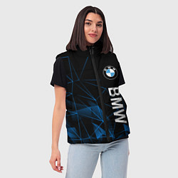 Женский жилет BMW, БМВ ГЕОМЕТРИЯ ПОЛОСЫ, цвет: 3D-красный — фото 2