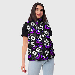 Женский жилет JOJO KILLER QUEEN КОРОЛЕВА УБИЙЦА УЗОР, цвет: 3D-красный — фото 2