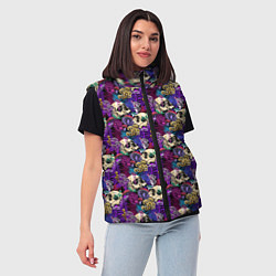 Женский жилет Волшебные Грибы психоделика, цвет: 3D-красный — фото 2