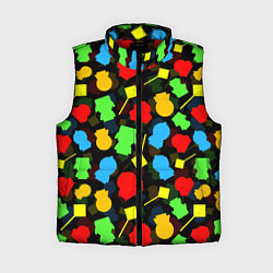Женский жилет SOUTH PARK ЮЖНЫЙ ПАРК НОВОГОДНИЙ УЗОР, цвет: 3D-красный