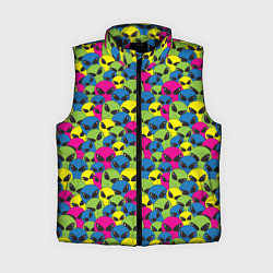 Женский жилет Пришельцы НЛО, цвет: 3D-черный