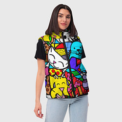 Женский жилет Ромеро Бритто Настоящие лучшие друзья, цвет: 3D-красный — фото 2