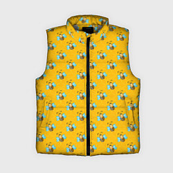 Женский жилет Пчелы паттерн, цвет: 3D-светло-серый