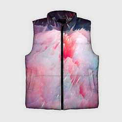 Женский жилет Абстрактный яркий космос, цвет: 3D-светло-серый