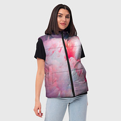 Женский жилет Абстрактный яркий космос, цвет: 3D-светло-серый — фото 2