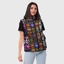 Женский жилет Ultimate Custom Night FNAF, цвет: 3D-красный — фото 2