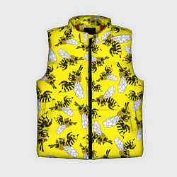 Женский жилет Пчелы на желтом