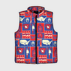 Женский жилет Миротворец Паттерн, цвет: 3D-красный