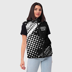 Женский жилет Ауди audi шины, цвет: 3D-черный — фото 2