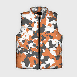 Женский жилет Orange Camo, цвет: 3D-светло-серый