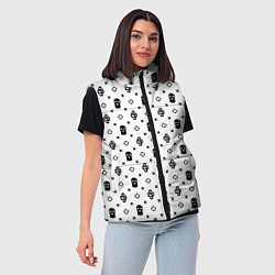 Женский жилет Узор White Dope Camo Dope Street Market, цвет: 3D-черный — фото 2