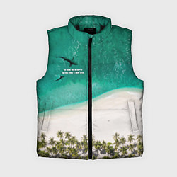 Женский жилет He shark will be happy if the whole world is under, цвет: 3D-черный
