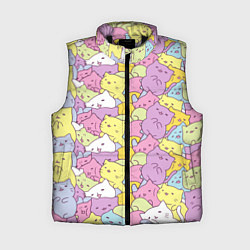Женский жилет Cute pattern of seals, цвет: 3D-черный