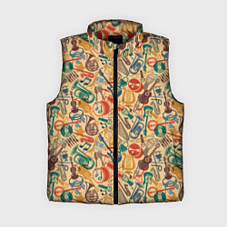 Женский жилет Инструменты Музыкальные, цвет: 3D-красный