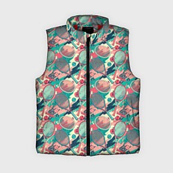 Женский жилет Ракетки для тенниса, цвет: 3D-красный