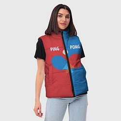Женский жилет PING PONG теннис, цвет: 3D-красный — фото 2
