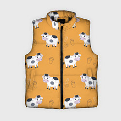 Женский жилет Веселые коровки с ведрами молока