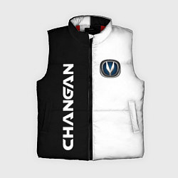 Женский жилет CHANGAN ЧЕРНО БЕЛЫЙ