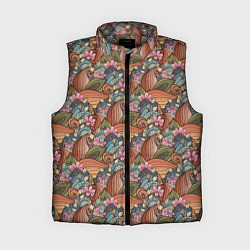 Женский жилет Паттерн волнистые узоры, цвет: 3D-светло-серый