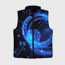 Женский жилет Неоновый космос Neon space, цвет: 3D-красный