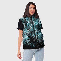 Женский жилет Темный лес Дополнение Коллекция Get inspired! F-r-, цвет: 3D-черный — фото 2