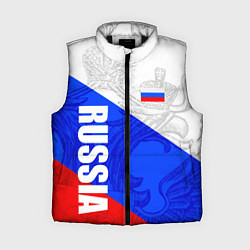 Женский жилет RUSSIA - SPORTWEAR - ТРИКОЛОР, цвет: 3D-черный