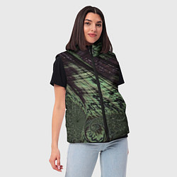 Женский жилет Камуфляжный змеиный фрактал, цвет: 3D-светло-серый — фото 2