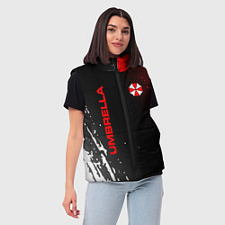 Женский жилет Resident evil амбрелла, цвет: 3D-черный — фото 2