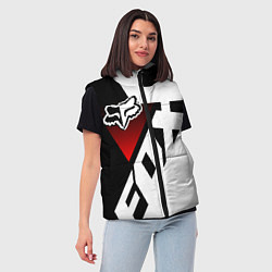 Женский жилет FOX RACING - ФОКС ЧЕРНЫЙ И БЕЛЫЙ, цвет: 3D-красный — фото 2