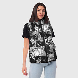 Женский жилет Хэллсинг паттерн Hellsing, цвет: 3D-светло-серый — фото 2