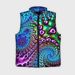 Женский жилет Наикрутейший фрактальный паттерн Авангард The Cool, цвет: 3D-светло-серый