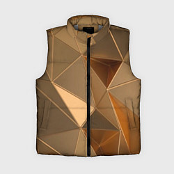 Женский жилет Золотые 3D треугольники