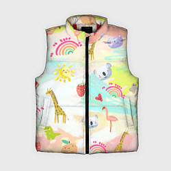 Женский жилет Красочные животные