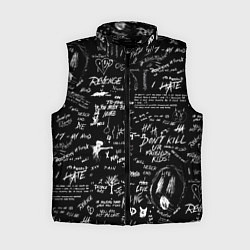 Женский жилет XXXTENTACION LOGOBOMBING, цвет: 3D-черный