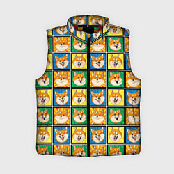 Женский жилет Разноцветная плитка сибы, цвет: 3D-красный