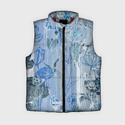 Женский жилет Floral collage Растительный коллаж