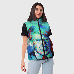 Женский жилет Дональд Трамп арт, цвет: 3D-черный — фото 2