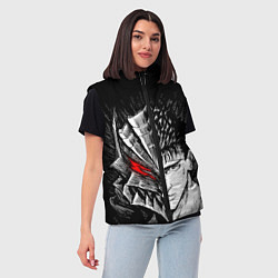 Женский жилет БЕРСЕРК ГАТС И ДОСПЕХИ, цвет: 3D-светло-серый — фото 2