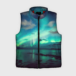 Женский жилет Aurora borealis, цвет: 3D-красный