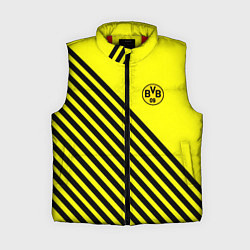 Женский жилет Borussia черные полосы, цвет: 3D-красный