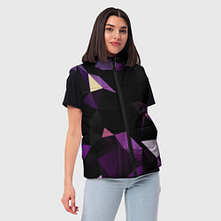 Женский жилет Полигональная магия, цвет: 3D-светло-серый — фото 2