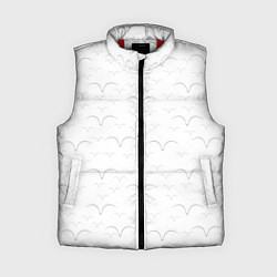 Женский жилет Белые чайкив полете, цвет: 3D-красный