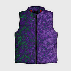 Женский жилет Marble texture purple green color