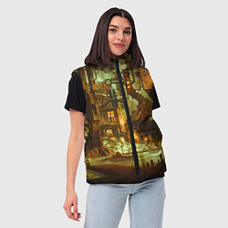 Женский жилет Cool Steampunk painting, цвет: 3D-черный — фото 2