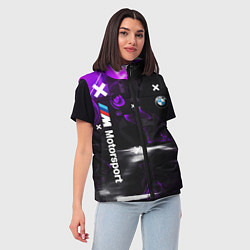 Женский жилет BMW : ФИОЛЕТОВЫЙ ГЛИТЧ, цвет: 3D-светло-серый — фото 2