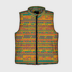 Женский жилет Квадратный хаос, цвет: 3D-светло-серый